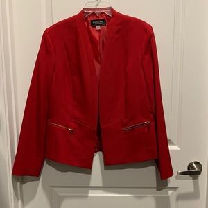 Evan-Picone Black Label Suit Jacket. Red. Large.